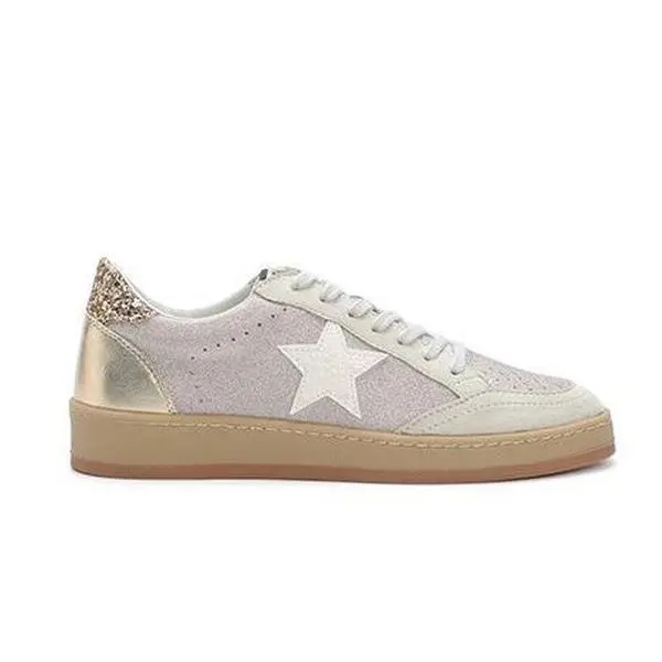 Mi.iM AVERY Casual Sneaker with Star Design, Lace-Up Closure, and Rubber Sole for Walking and Training Shoe Footwear Trainer