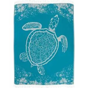 Unisex 72x72 Inch Giant Octopus XL Beach Towel - 100% Turkish Organic Cotton, Sand-Resistant, Ideal for Outdoor Activities