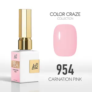 LDS Color Craze Gel Nail Polish - 954 Carnation Pink - 0.5oz