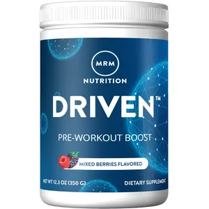 MRM Nutrition Driven Pre-Workout Powder | 125mg Natural Caffeine + Performance Blend | Clean Energy, Focus & Endurance Support | Multiple Flavors | 29 Servings