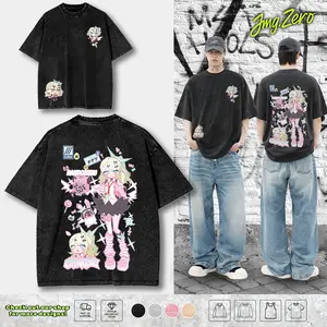 SUNNA ANGELS OF DELUSION Vintage Design Zenless Zone Zero Double Sided Print Washed T-Shirt Hoodie Sweatshirt & Tank Top Game, Crewneck, Casual Graphic Tee, Heavyweight Cotton, Anime Merch, zzz Top Streetwear Menswear al