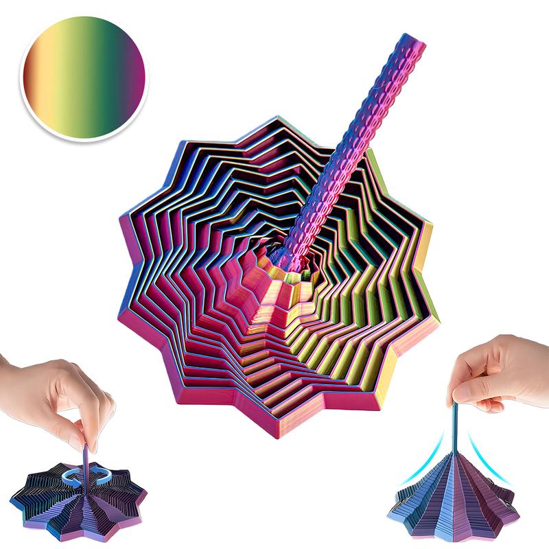 3D Printed Expanded Sensory Fidget Star with Handle,Stress-Relief ...