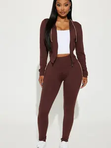 Tennis Courts III Zip Set - Chocolate