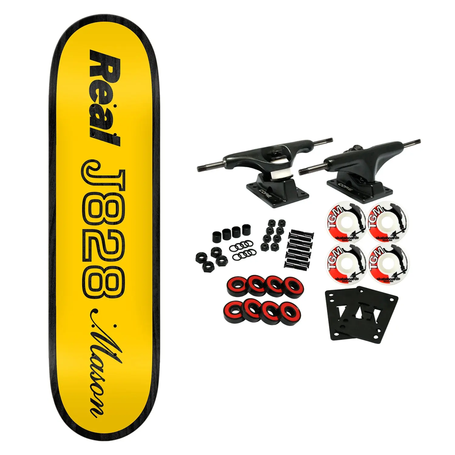 Real Skateboard Complete Mason Shape Code 8.28" x 31.7"