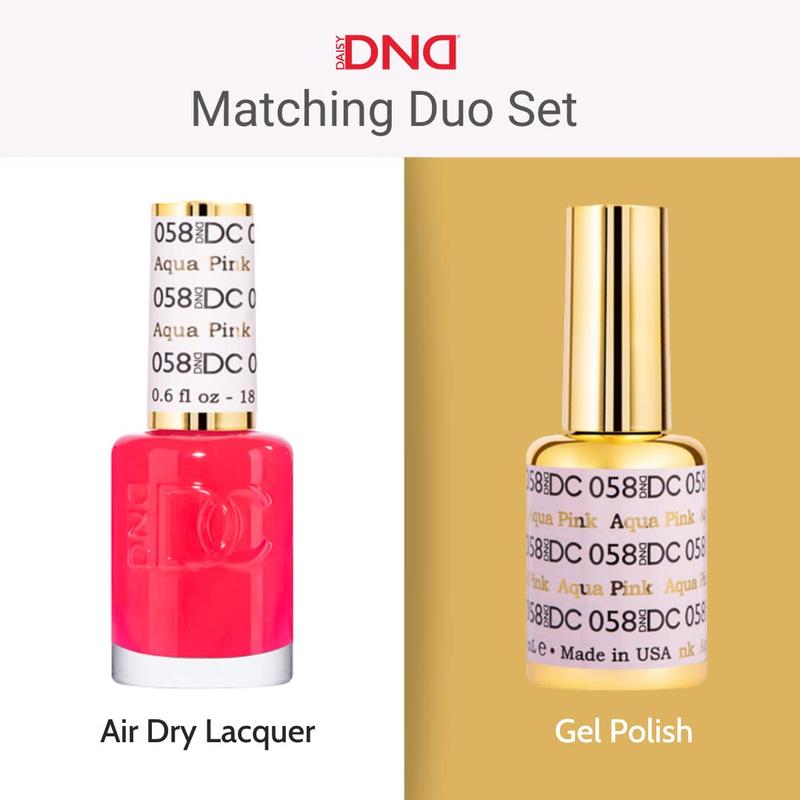 DND DC Gel Polish Set White Collection UV LED GelPolish & Air Dry Nail Lacquer Matching Chip Free Polish Duo 0.5 Fl Oz White Chalk 056 Made in USA - Cutics