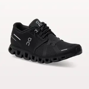 On Women's Cloud 5 Running Shoes, All Black - Full Size