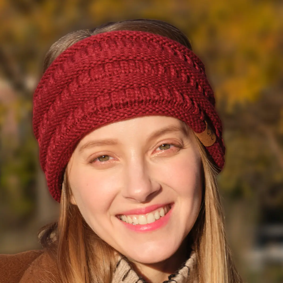 C.C Cozy Fuzzy Lined Solid Ribbed Headwrap for Women – A Soft and Stylish Winter Essential for Warmth and Elegance