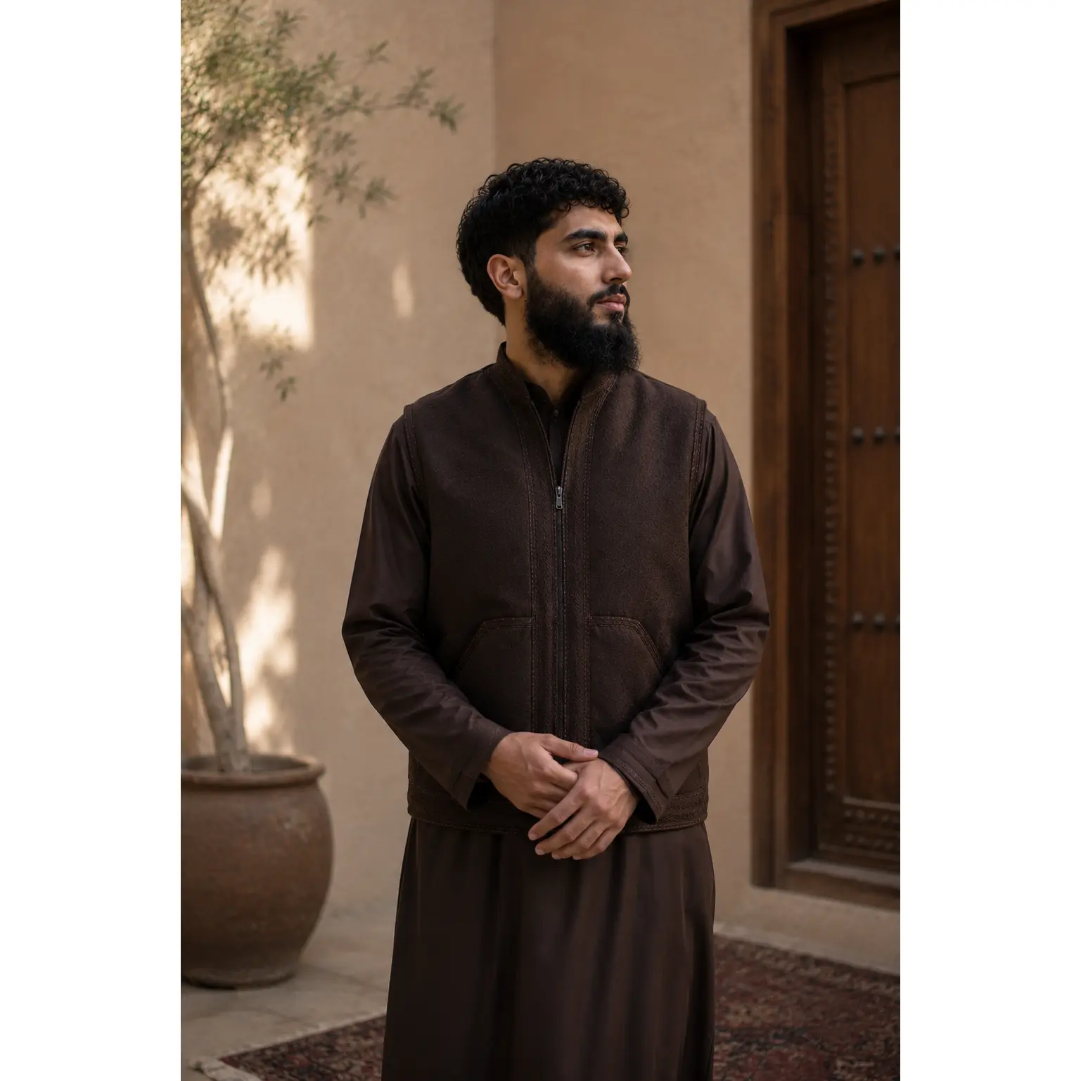 Moroccan Sadriya Vest – Wool Blend | Unisex
