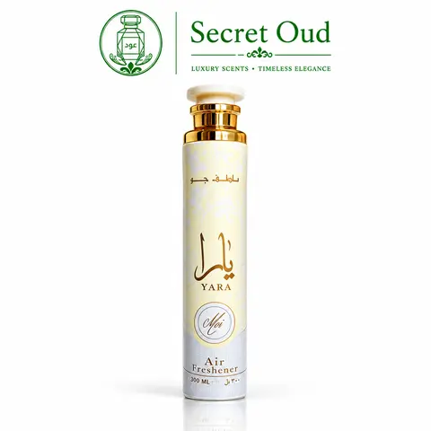 Lattafa Yara Moi Air Freshener , Arabic Gourmand Fragrance with Creamy Vanilla and Tropical Notes -- 300ml -- Creamy Vanilla Scent