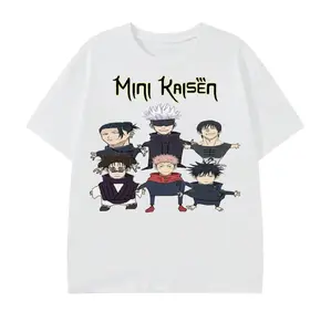 2026 New Unisex Crewneck Tee Everyday Comfort Shirt Mini Kaisen T-Shirt, Jujutsu Kaisen Anime Tee, Gifts Shirt, Unisex Vintage Graphic Tees Gothic Grunge Y2k Emo Scene Amity Affliction Style Clothes Men Women Streetwear