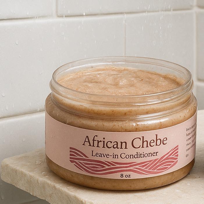 African Chebe Leave-in Conditioner 8 oz Natural Hair Care Formula with Jojoba & Grape Seed Oils for Hydration Nourishment Haircare Fragrance