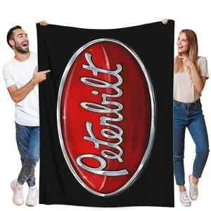 PETERBILT Vintage Style Creative Inspired Design Super Soft Flannel Blanket - Perfect Holiday Gift for Indoors and Outdoors, Perfect for All Seasons