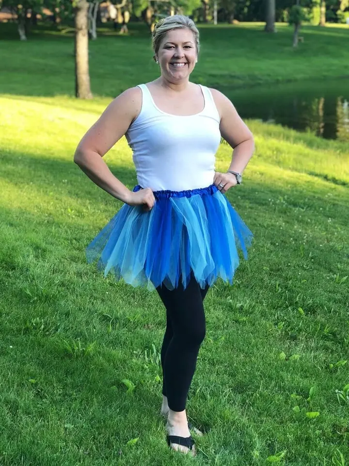 Royal Blue & Light Blue Fairy Costume Pixie Tutu Skirt for Kids, Adults, Plus