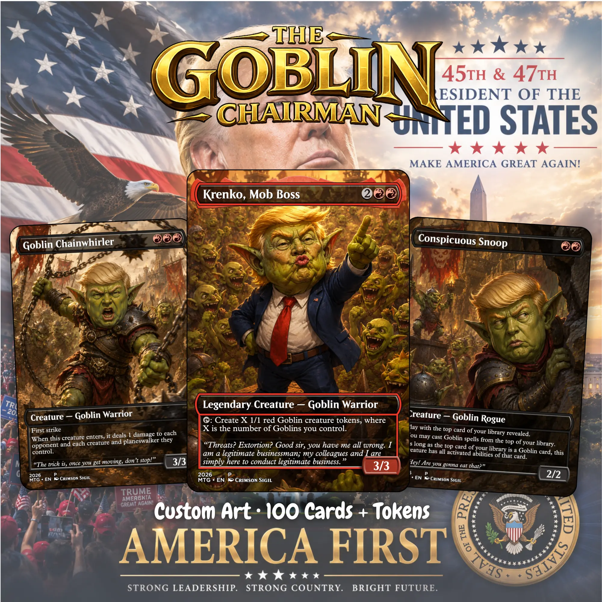Goblin Horde Commander Deck Proxy MTG – MTG Commander Token Swarm Strategy + Token Goblin Horde Commander Deck Proxy MTG – MTG Commander Token Swarm Strategy + Token