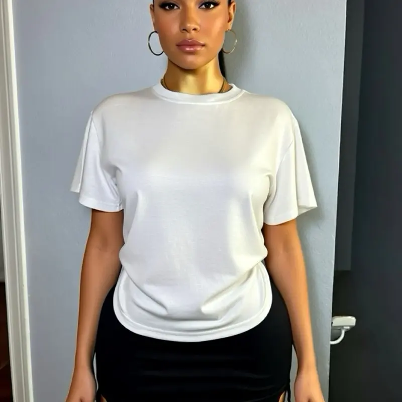 Love680-Basic T-shirt 95%cotton 5%Spandex