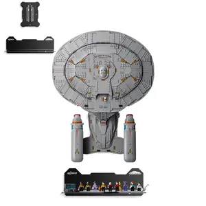 Wall-Mounted Acrylic Display Stand for 10356 USS Enterprise NCC-1701 - Secure Floating Shelf,Perfectly Showcase Your Model