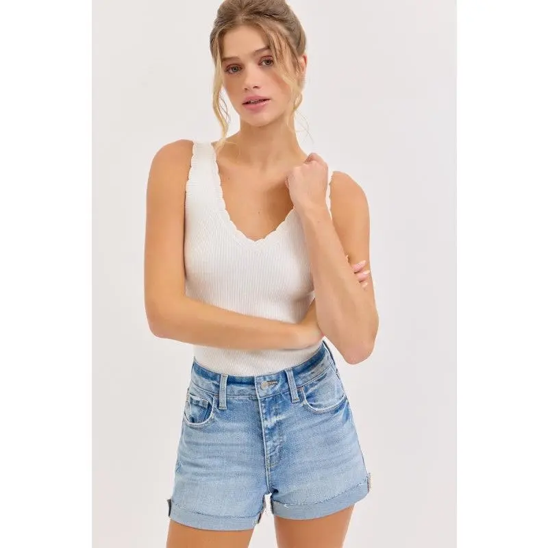 Cello High rise shorts with cuff
