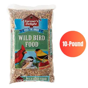 Farmer's Delight Wild Bird Food with Cherry Flavor, 10-Pound Bag - Ideal for Bird Feeding and Nutrition