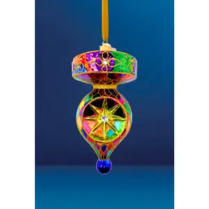 Spinner Saint James Glass Ornament