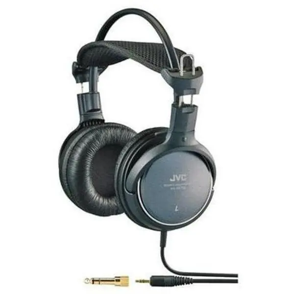 JVC HARX700 Precision Sound Full-Size Around Ear Headphone 50mm Driver (Black)  [HEADPHONES] Black, Gray, Over-Ear