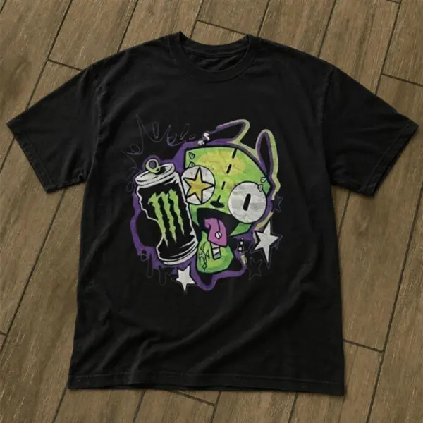 GIR Mountain Dew Energy Cartoon Graphic Tee Unisex, Zoombie Tee, Gifts Shirt,  Casual Classic Menswear Tops