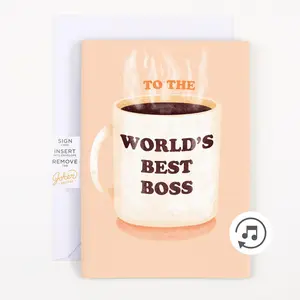 Endless Best Boss Card With Glitter Endless Best Boss Card With Glitter