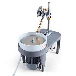 VEVOR Gem Faceting Machine, 2800RPM Jade Grinding Polishing Machine, 180W 110V Rock Polisher Jewel Angle Polisher, with Faceted Manipulator and 1 Bag of Triangle Abrasive for Jewelry Polisher