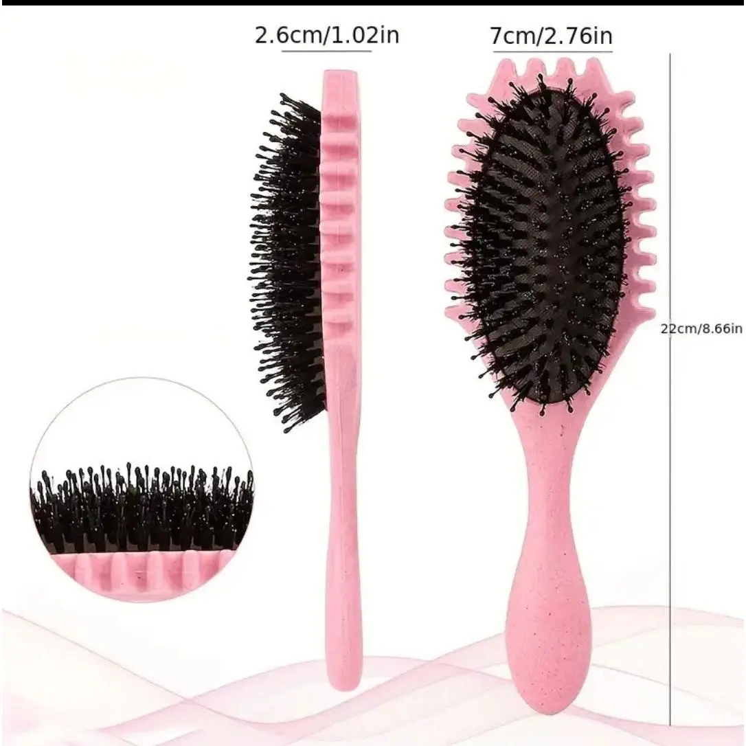 Curly Hair Specialty Brush-Pink Curly Hair Specialty Brush-Pink