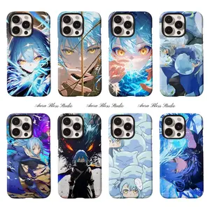 Anime Tensei Slime Rimuru Tempest 2-IN-1 Film Shells Trendy Phone Cases For iPhone 17 Promax Air 16 15 14 Pro Max Plus 13 12 11 Shockproof Protective Cover Gifts For Birthday Valentine Christmas Thanksgiving Halloween