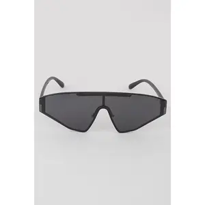 How Bout Now Multicolor Lens Shield Sunglasses Reflective Square 2 x 5.8 Inch Approx Sunglasses luxury glass 2-pack retro square casual eyewear eyewear  game  changer Leopard Ombre Pattern Eyeglasses