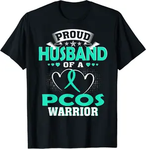 PROUD HUSBAND OF A PCOS WARRIOR t-shirt - Jacobpatte Shop 24B07V5WP179