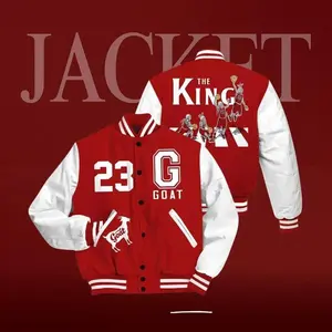 Red Taxi Varsity Jacket Unisex, Basketball Streetwear Style, All Over Print Bomber Coat, Trendy Outfit Gift Idea