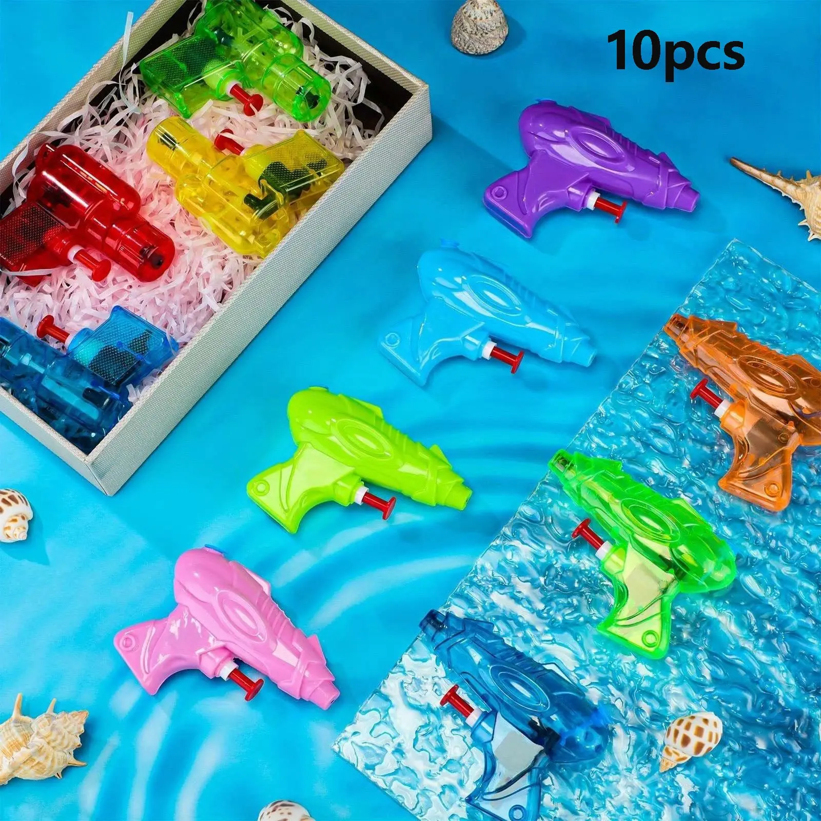 5/10/20/30 Piece Plastic Colorful Mini Water Guns, Squirt Guns, Small Handheld Spray Guns Summer Gift, Outdoor Play Party Gifts, Beach Summer Spraying Games