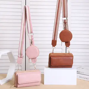 small shoulder bag adjustable wide shoulder strap trendy all-match cellphone bag woman small crossbody saddle  body