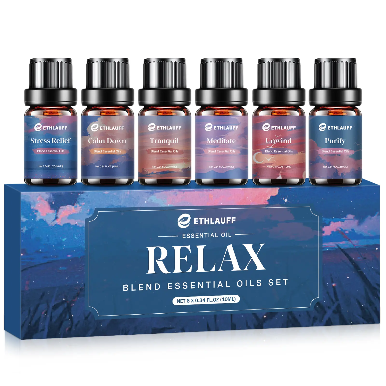 ETHLAUFF Relax Series Diffuser Oils Blend Set - 6 Pack - TikTok Shop