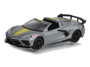 2022 Chevrolet Corvette C8 Stingray Convertible Gray - IMSA GTLM Championship Edition Diecast 1:64 Scale Model - Greenlight 30322