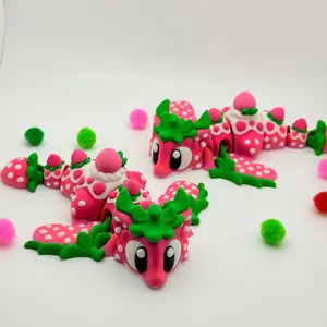 Grand Munchkin Dragons | 3D Printed | Articulated Collectible for Desk Decoration Fruit Nature