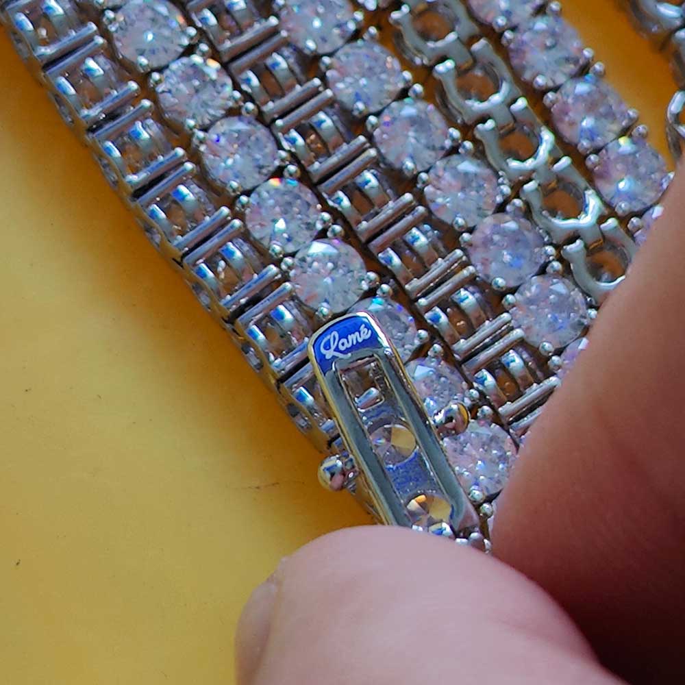 Hip Hop Jewelry 3/4/5/6MM 1 Row Iced Out Tennis Chain Bling CZ Men Diamond Cubic Zirconia Choker Necklace Women Drop Shipping