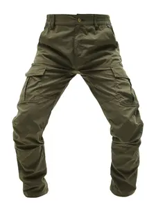 One men’s outdoor tactical cargo shorts with multiple pockets, rugged functional design