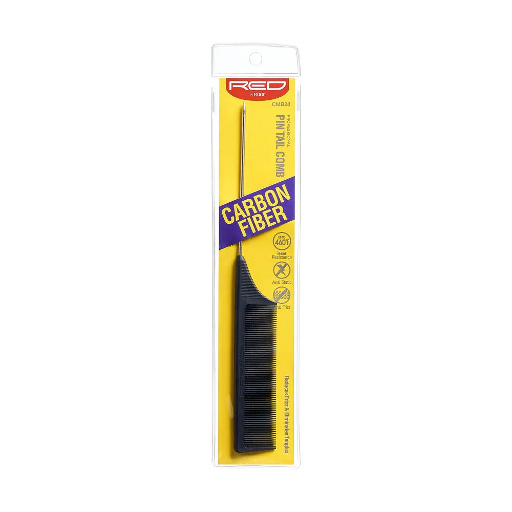 RED by KISS Carbon-Fiber Pin Tail Comb
