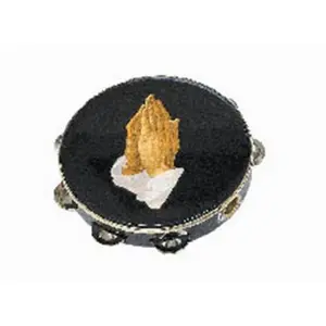 Rhythm Band Instruments  8 in. Pray Hands Tambourine - 8 Pair Jingle