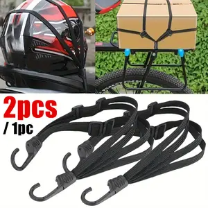 2 pcs/1 pc Motorcycle High Elastic Adjustable Fixed Helmet Rope for Motorcycle Items and Luggage, Multi-purpose, Heavy Duty, perfect for tying and securing products with durable protective straps