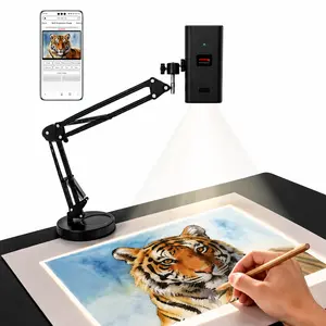 Beginner-Friendly Art Projector for Drawing and Tracing - Digital Sketch Projector with 360° Adjustable Arm & Stable Stand for Artists, Students, Cookie Decorating, Wall Murals