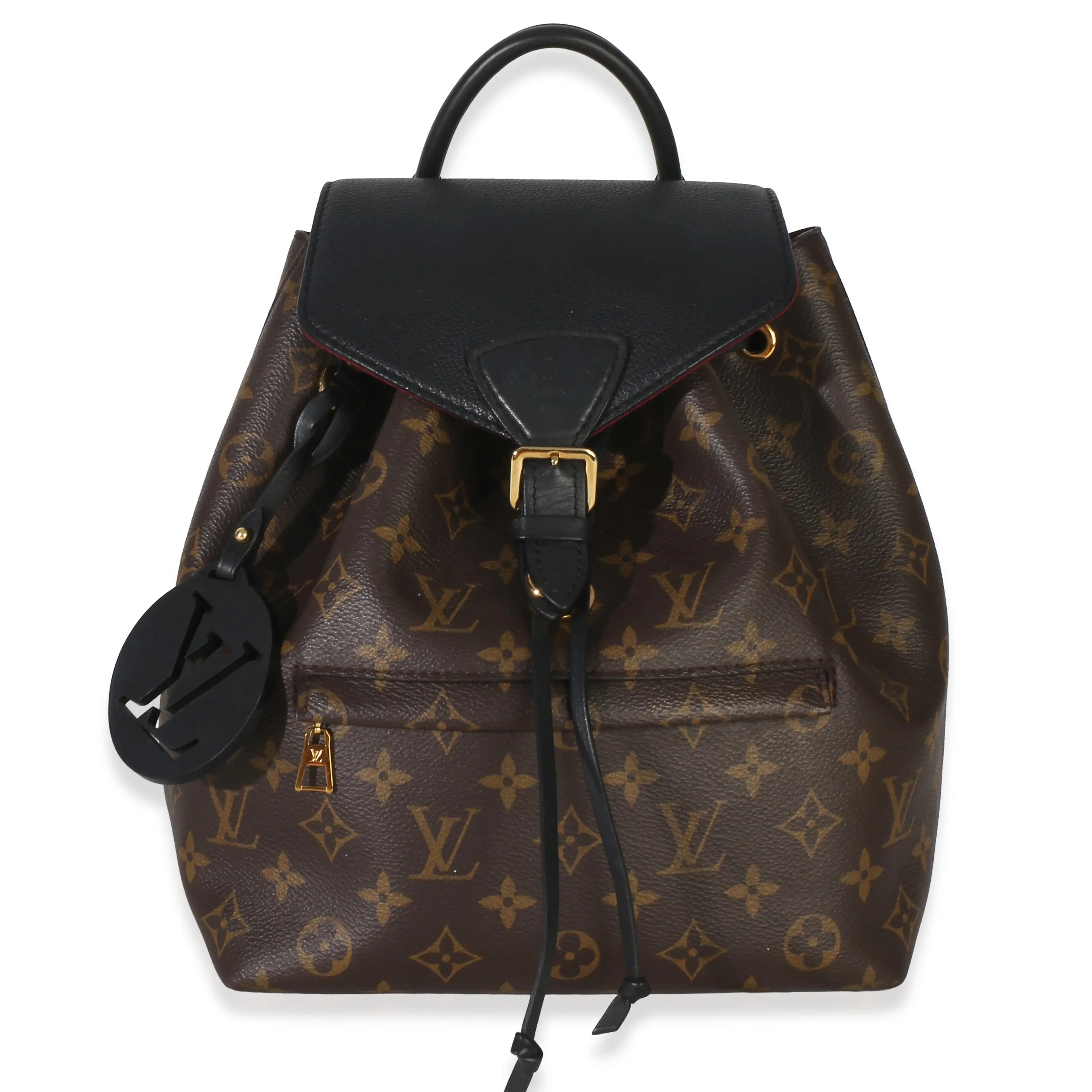 Pre-owned Canvas Backpacks Black Monogram Montsouris Backpack PM NM