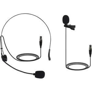 PTU-5000  Lapel Microphone with Mini XLR Jack, Unidirectional Condenser , Ideal for Stage, Church, Conference, Interviews, Video Recording