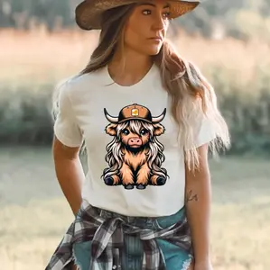 Cowhide Girly Unisex Tshirt or Crewneck Sweatshirt  Comfortable Everyday T-Shirt Sweatshirt