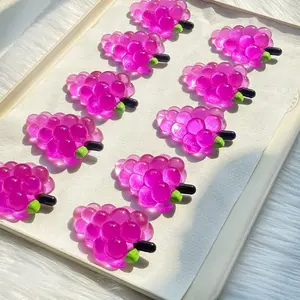 [Classic Squish Texture] taba squishy Purple Crystal Grapes , Fidgets Toy for Stress Relief & Fun – Perfect for Party, Birthday, Holiday & Christmas Gifts – Silicone Material [153g]