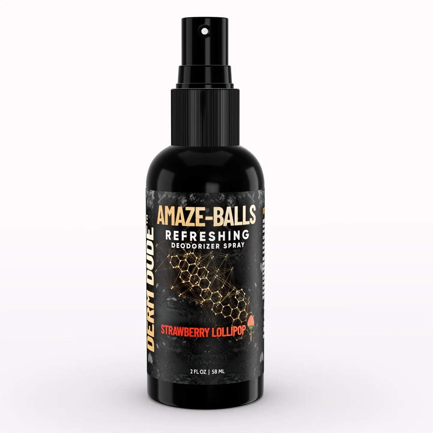 DERM DUDE Amaze Balls Refreshing Deodorizing Ball Spray for Men's Hygiene Body Care Coconut Aloe Aloe Vera Chamomile Cucumber Scented Deodorant Gift Fragrance Daily Aroma