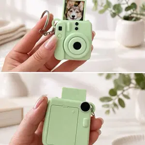 Personalized Camera Keychain with Photo – Custom Picture Keychain – Mini Polaroid Style Keyring – Cute Gift for Couples, Pet Lovers & Friends