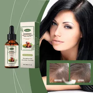 Hoegoa rosemary hair oil nourishes hair follicles, moisturizes the scalp, and makes hair shiny、Rosemary Hair Oil for Beauty and DIY restore moisture vitamin health growth natural Moisturizer Vitality Haircare Comfort Moisturizing Nourishing